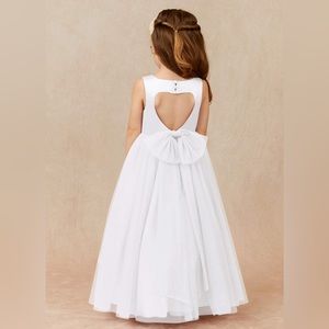 AZAZIE MUNI FLOWER GIRL DRESS IN WHITE NWT